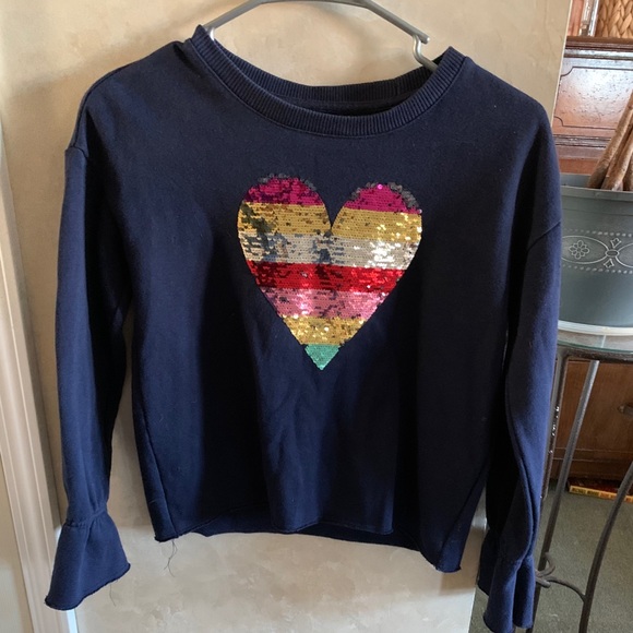 GAP Other - Gap kids “flip” heart sweatshirt.